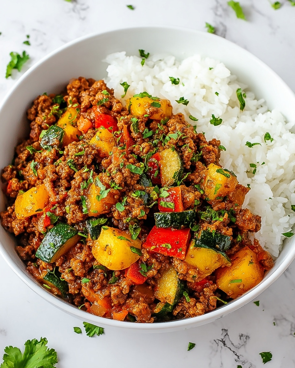 Simple Ground Beef Stir Fry Recipe - Recipe Image