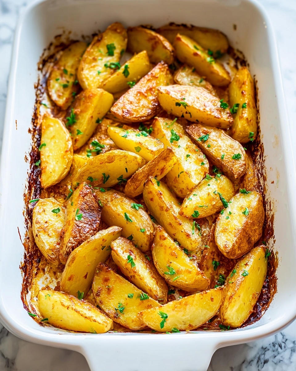 Simple Greek Lemon Potatoes Recipe - Recipe Image