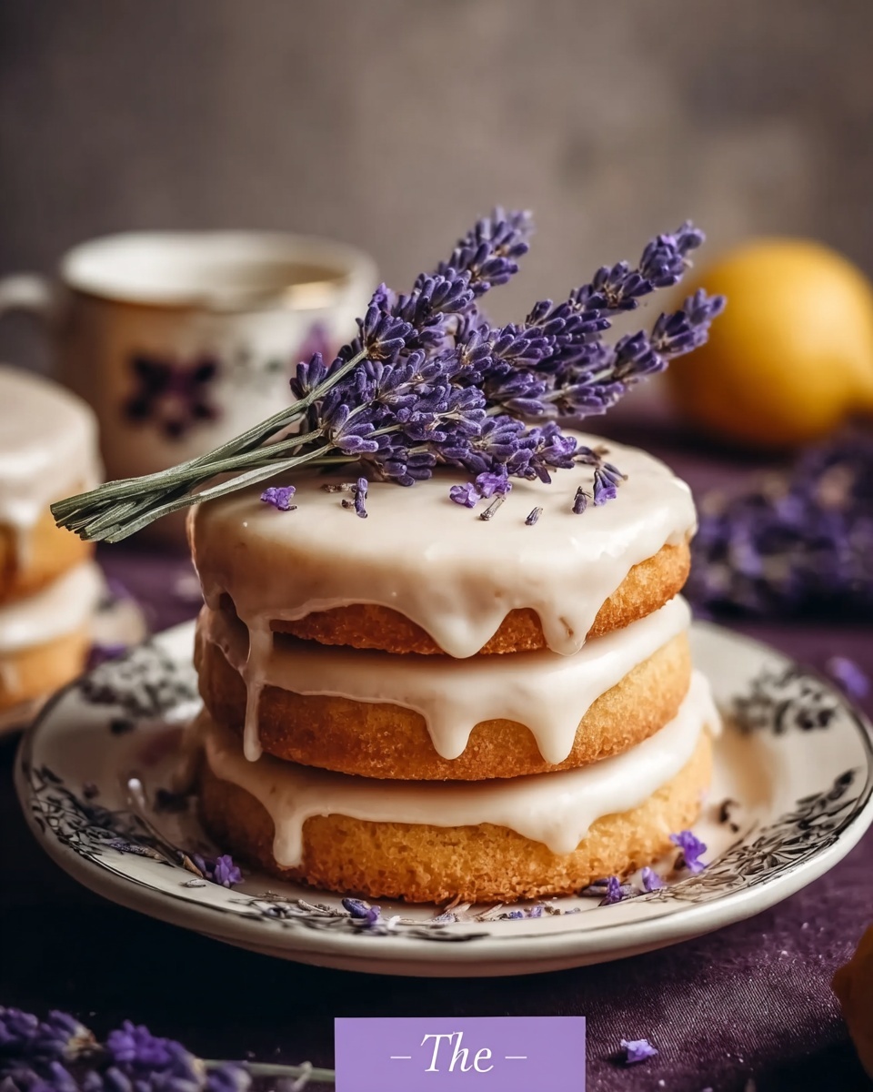 Iced Lemon Lavender Shortbread Cookies Recipe - Recipe Image