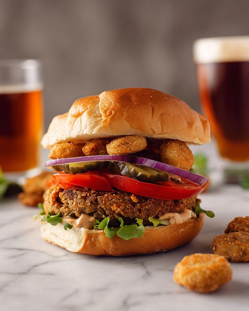 Southwest Fried Chicken Sandwich with Crispy Fried Jalapenos Recipe - Recipe Image