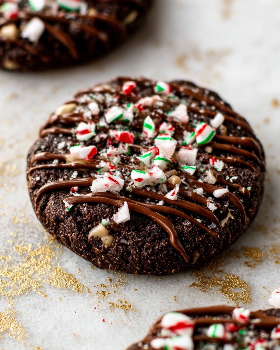 Peppermint Chocolate Brownie Cookies Recipe - Recipe Image