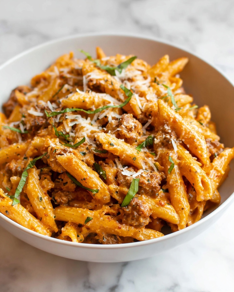 Penne alla Vodka With Sausage Recipe - Recipe Image