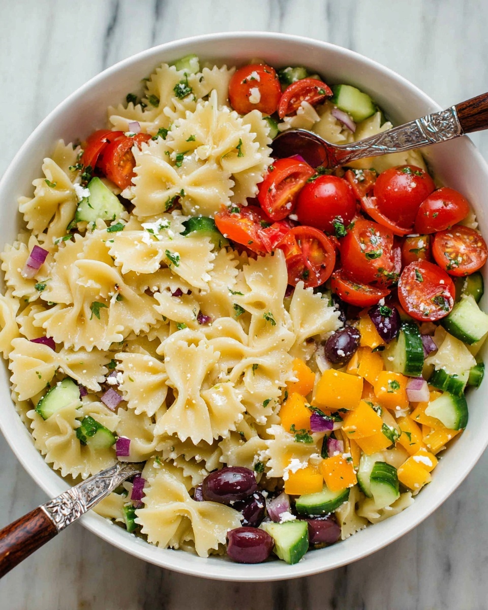 Greek Pasta Salad Recipe - Recipe Image