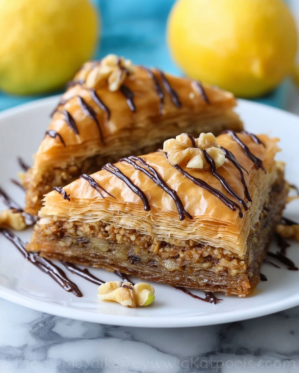 Classic Walnut Baklava with Honey and Cinnamon Recipe - Recipe Image