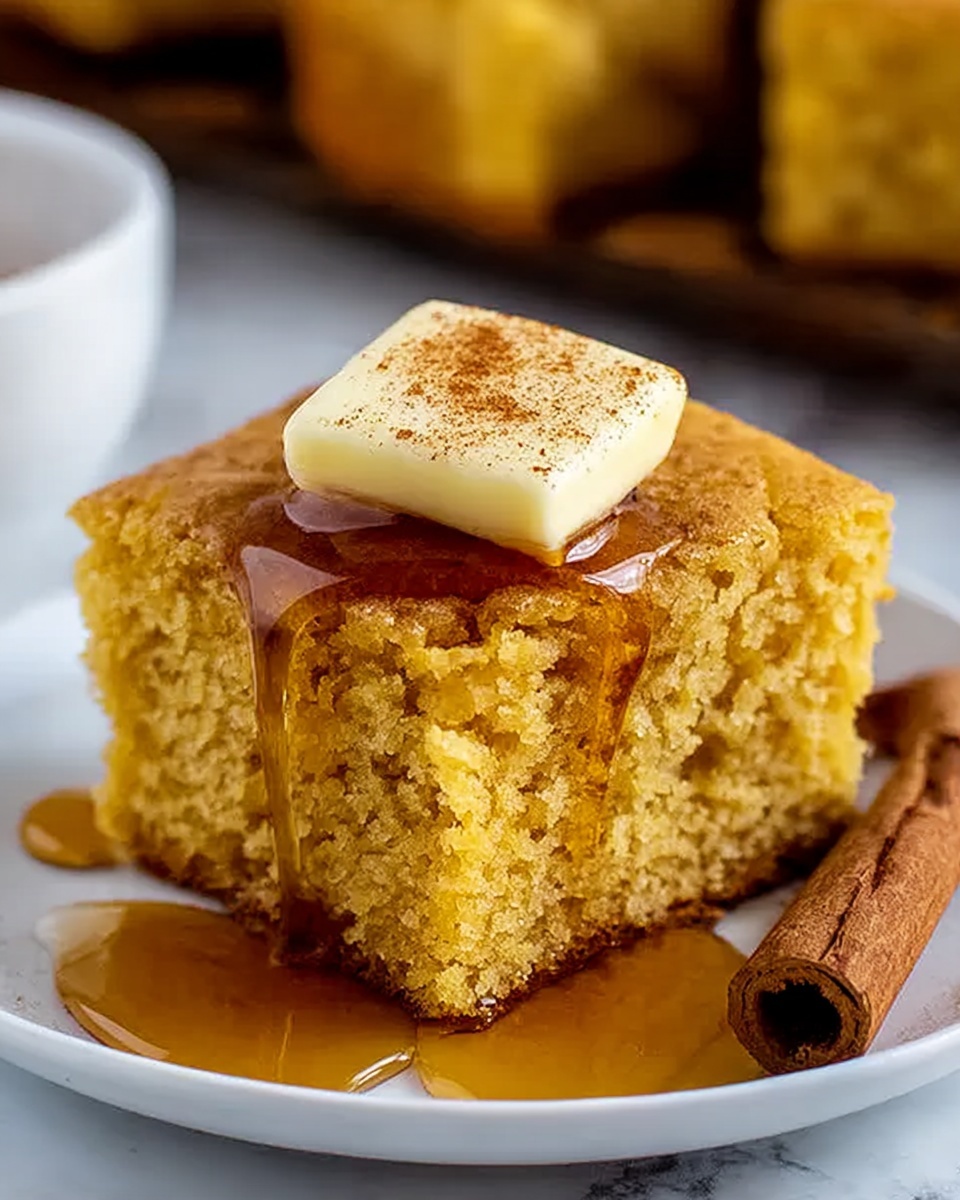 Pumpkin Cornbread with Cinnamon Honey Butter – The Perfect Fall Side Recipe - Recipe Image