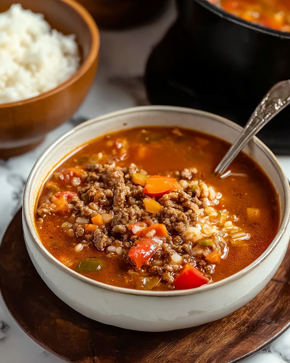 Stuffed Peppers Soup – A Comforting Twist on a Classic Dish Recipe - Recipe Image