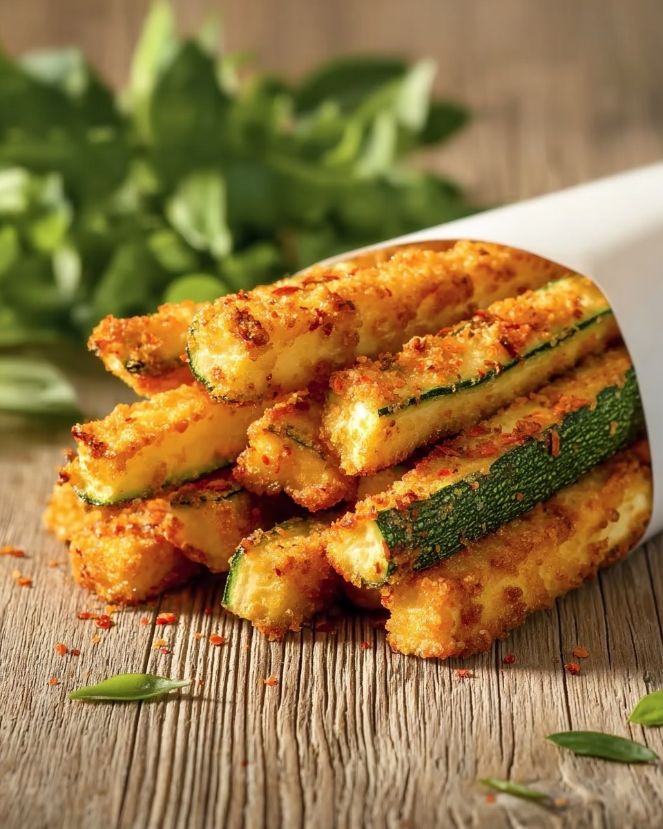 Low Calorie Air Fryer Zucchini Fries Recipe - Recipe Image