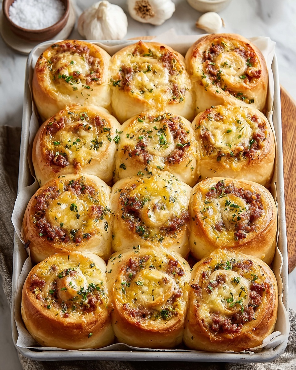Soft and Cheesy Breakfast Rolls Recipe - Recipe Image