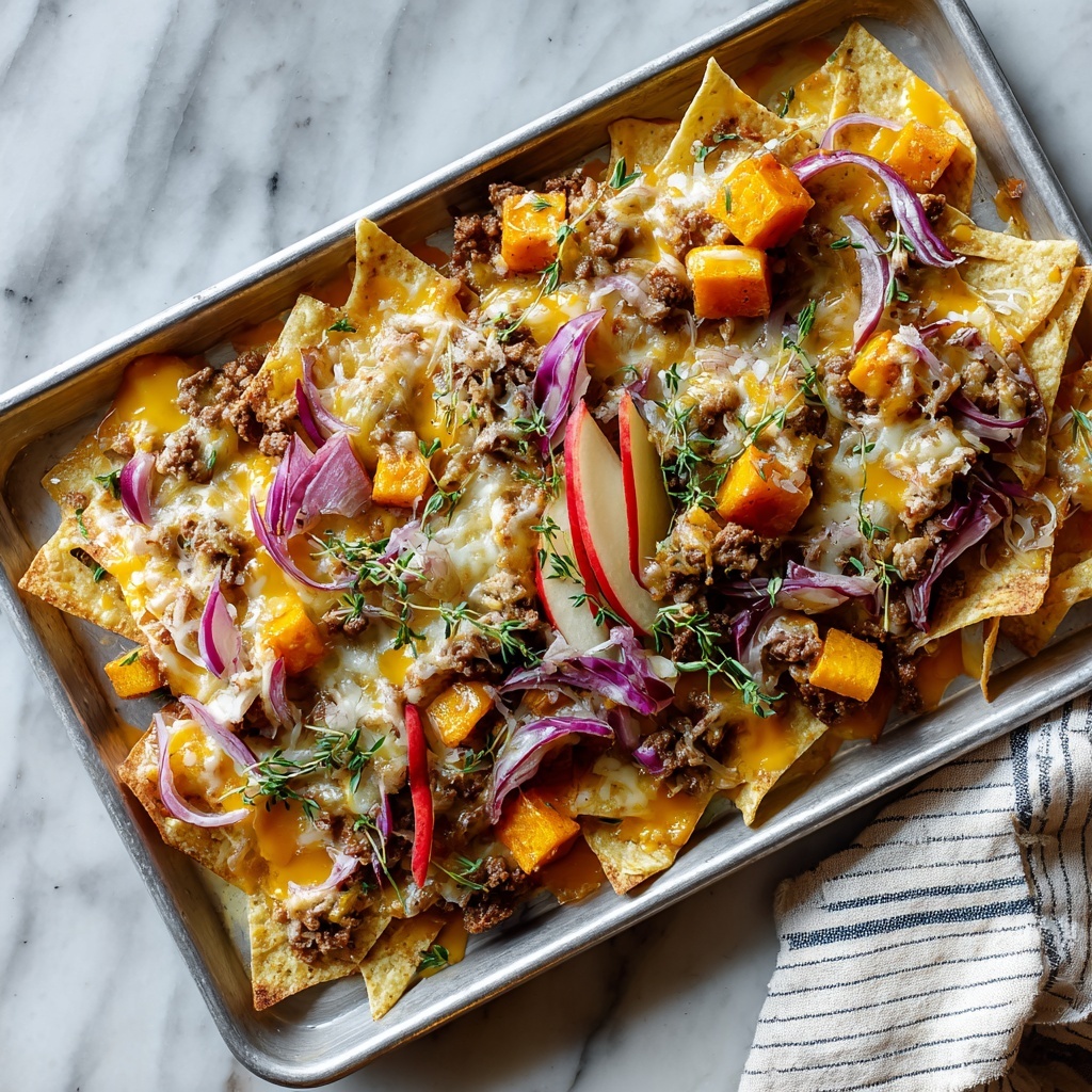 Loaded Fall Butternut Squash Nachos Recipe - Recipe Image