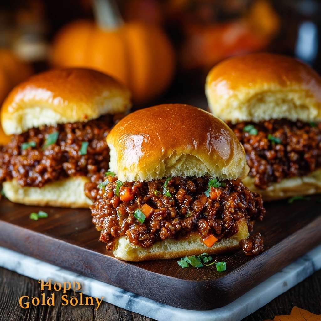 Sloppy Joe Sliders (“Sloppy Goblins”) Recipe - Recipe Image