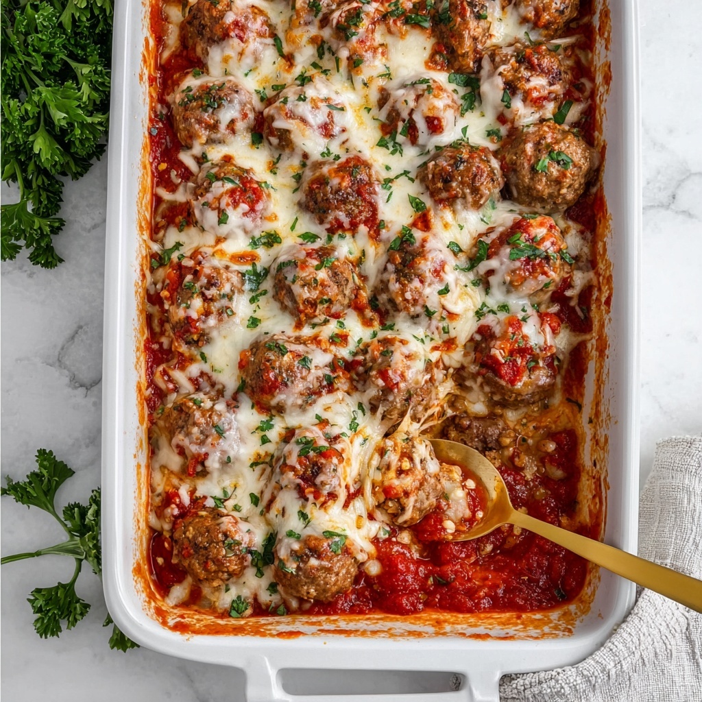 Baked Turkey Meatballs in Tomato Sauce Recipe - Recipe Image