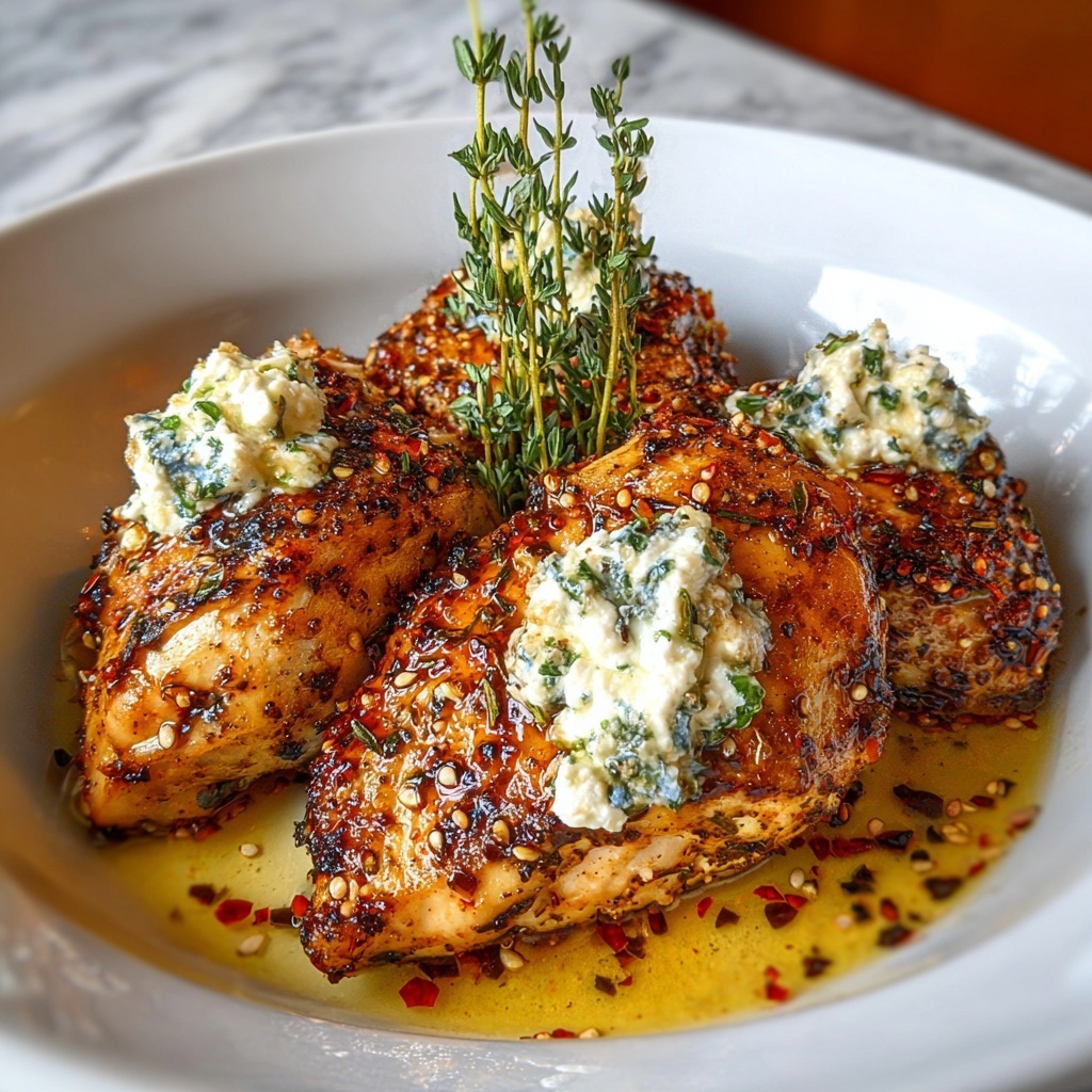 Hot Honey Feta Chicken Recipe - Recipe Image