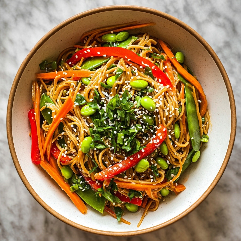 Cold Teriyaki Noodles Salad Recipe - Recipe Image