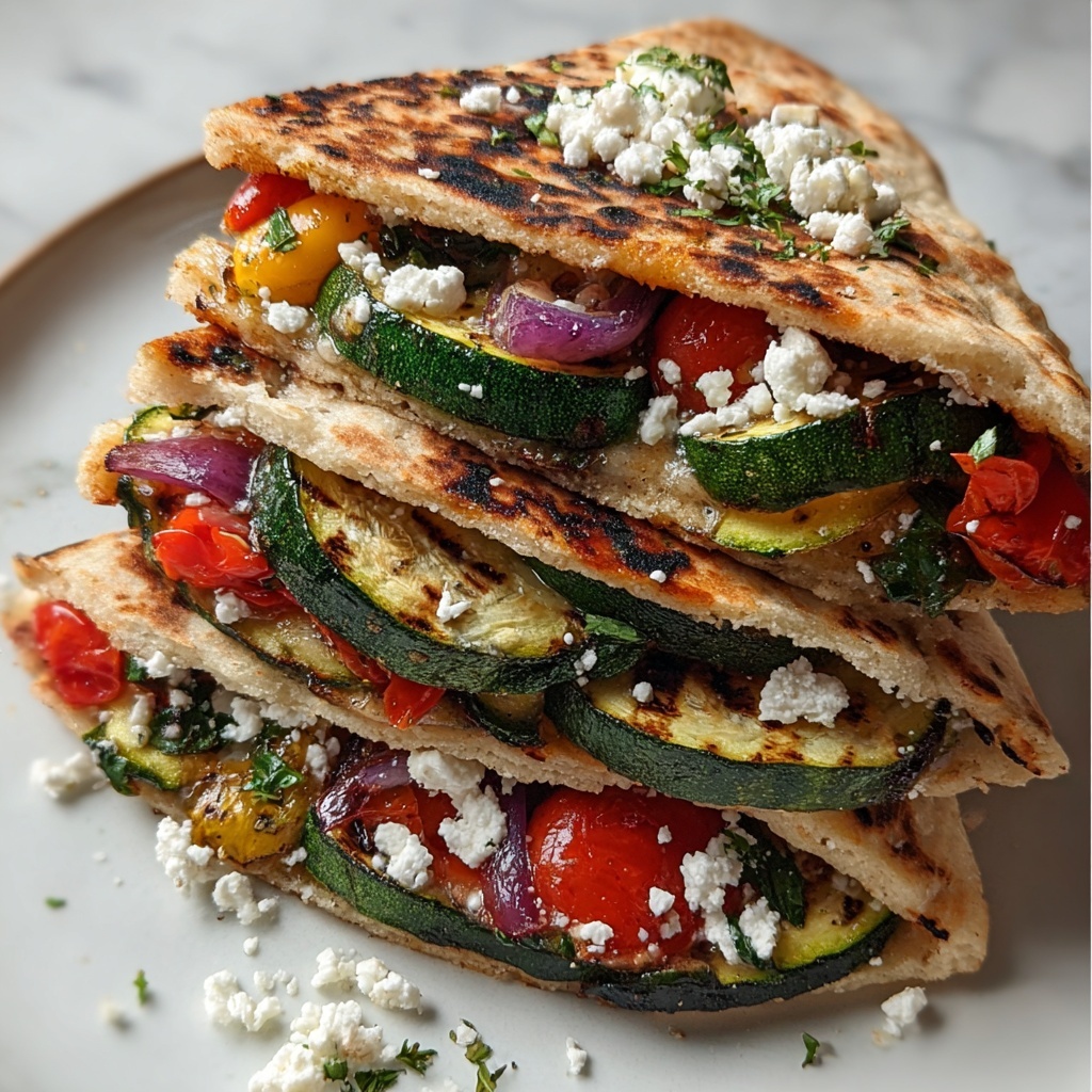 Grilled Mediterranean Veggie Quesadillas Recipe - Recipe Image