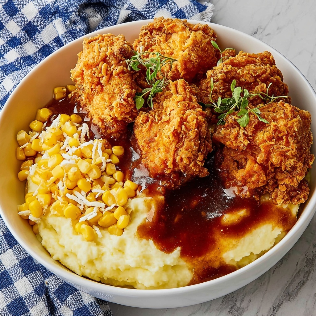 Hearty Southern-Style Crispy KFC Bowls Recipe - Recipe Image