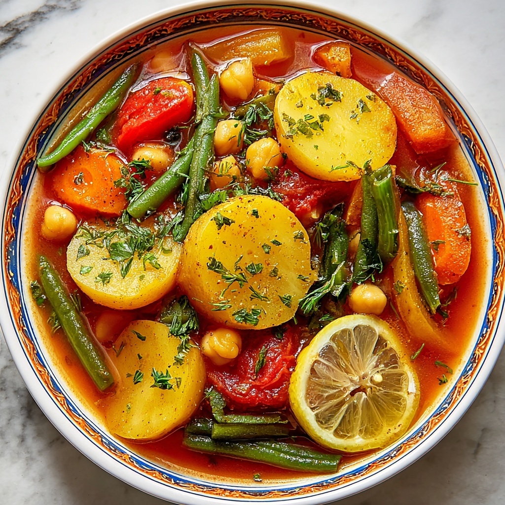 Vegan Vegetable Stew with Chickpeas and Spinach Recipe - Recipe Image