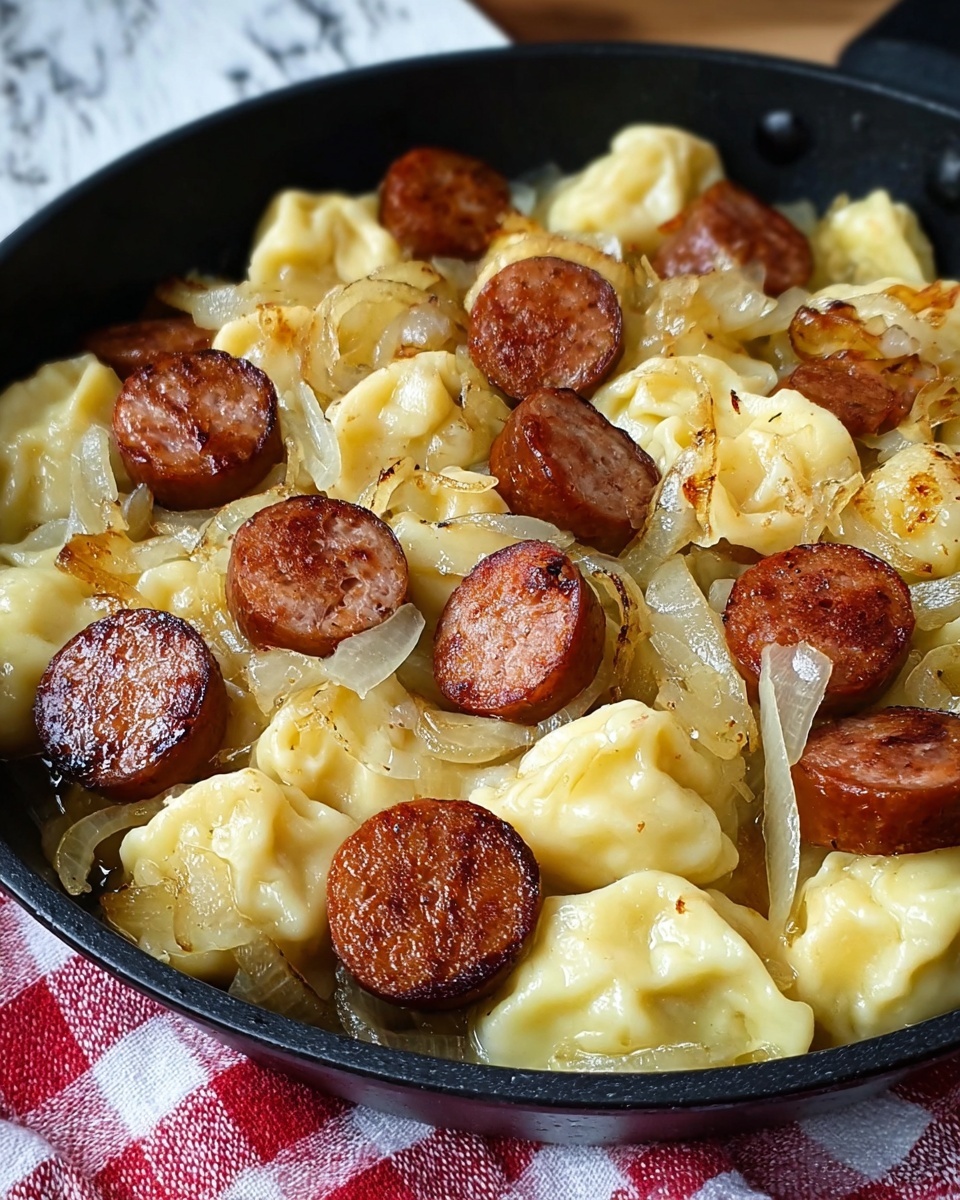 Pierogies and Kielbasa Skillet Dinner Recipe - Recipe Image