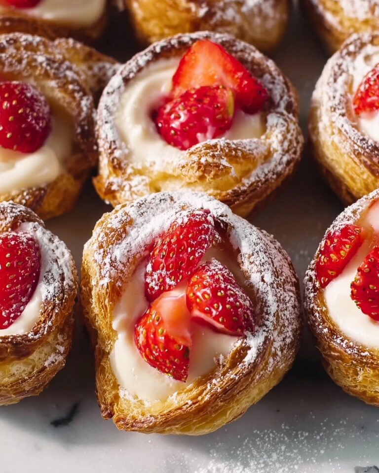 Decadent Strawberry Brioches with Orange Almond Cream Bliss Recipe