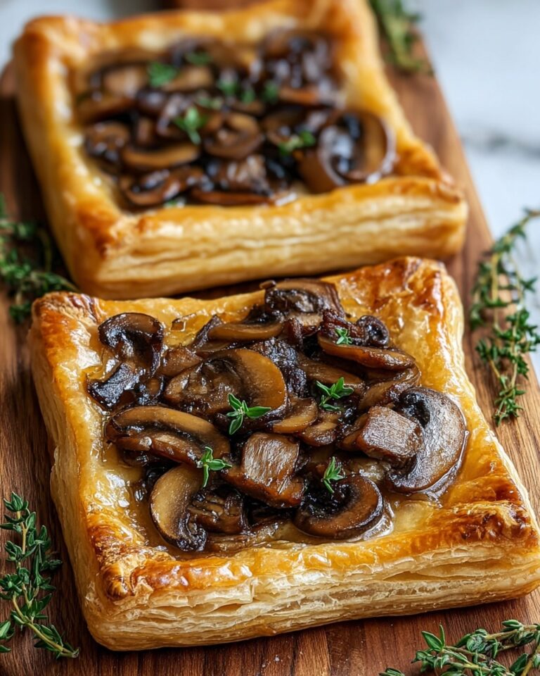 Mushroom Puff Pastry Tarts Recipe
