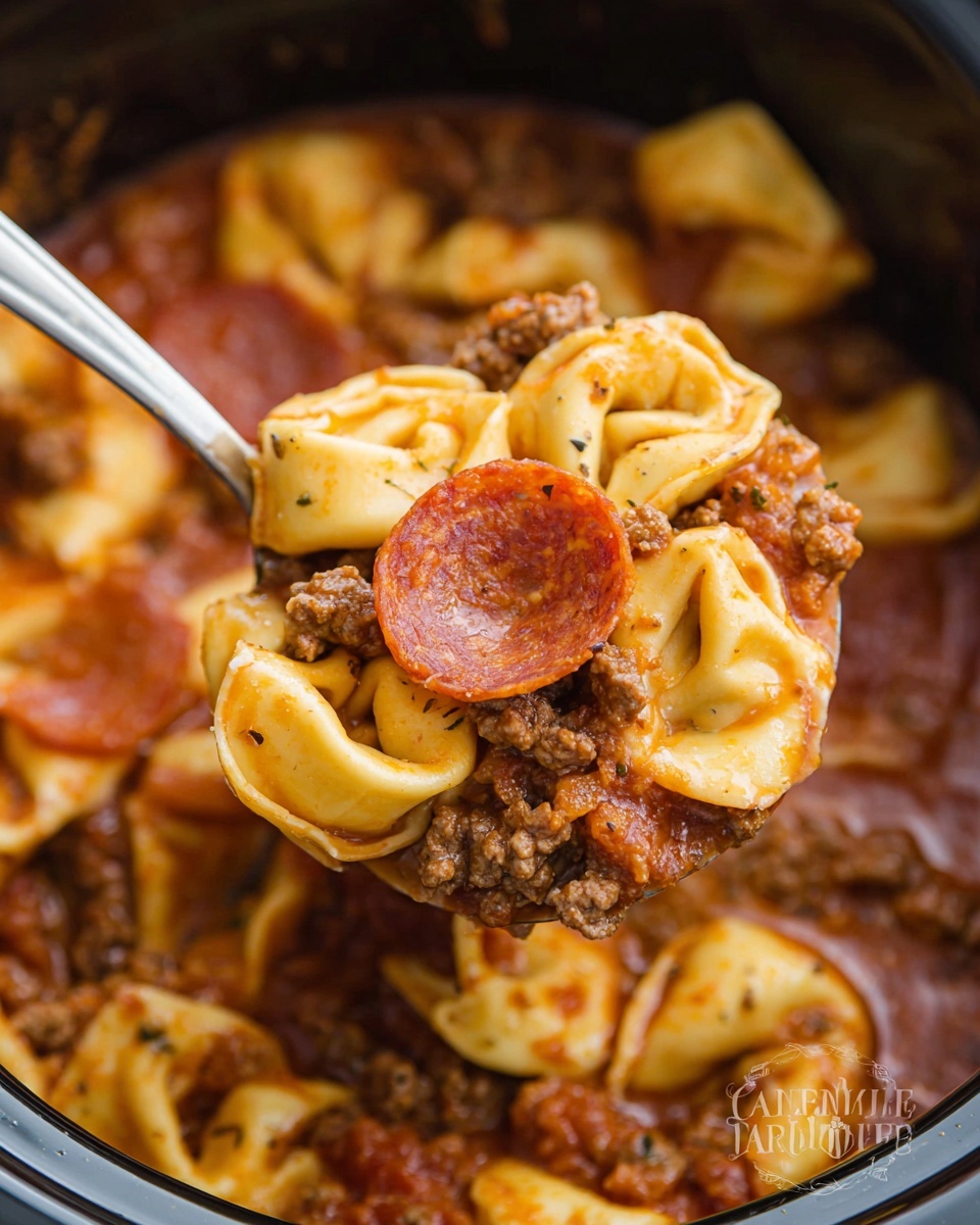 Crockpot Pizza Soup Recipe - Recipe Image