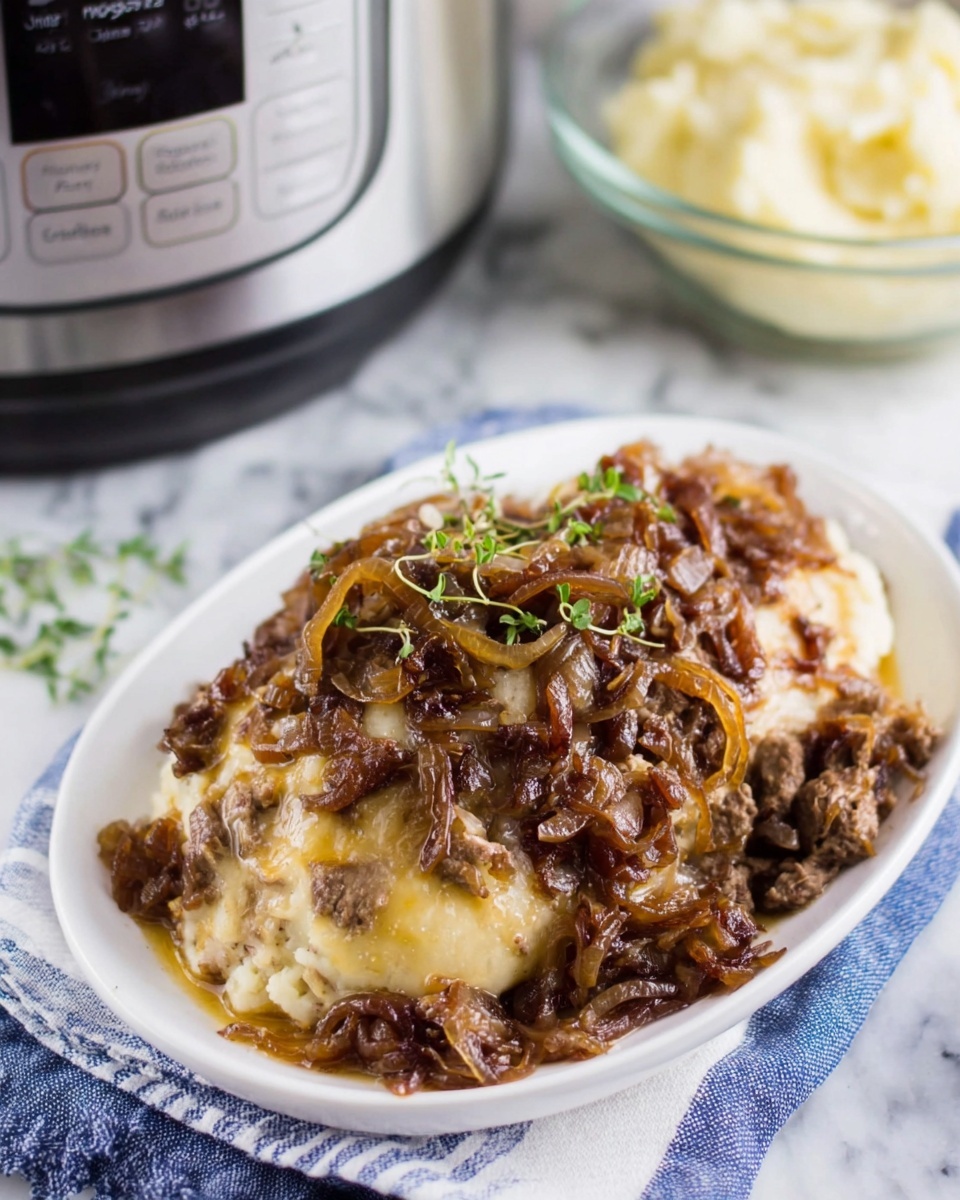Crockpot French Onion Meatloaf Recipe - Recipe Image
