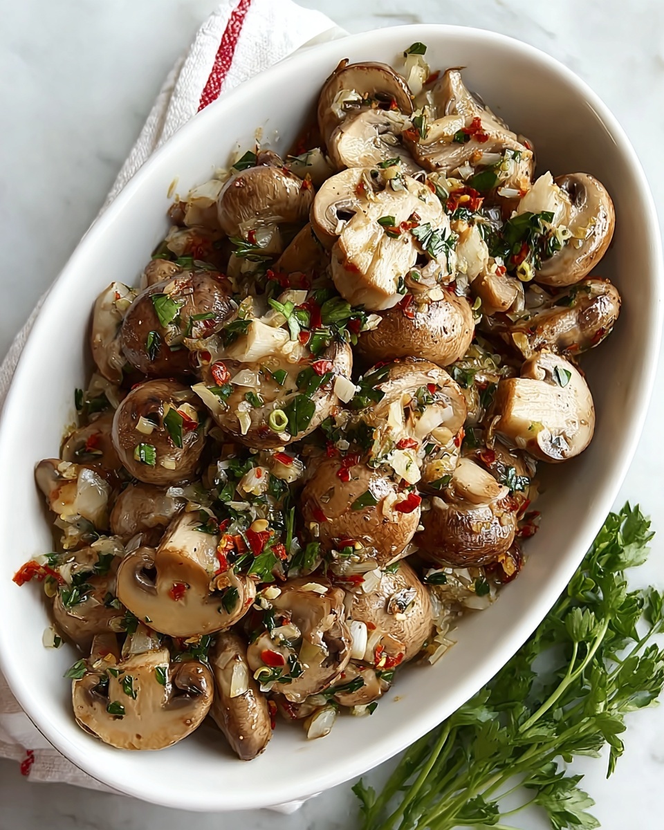 Simple Marinated Mushrooms Recipe - Recipe Image