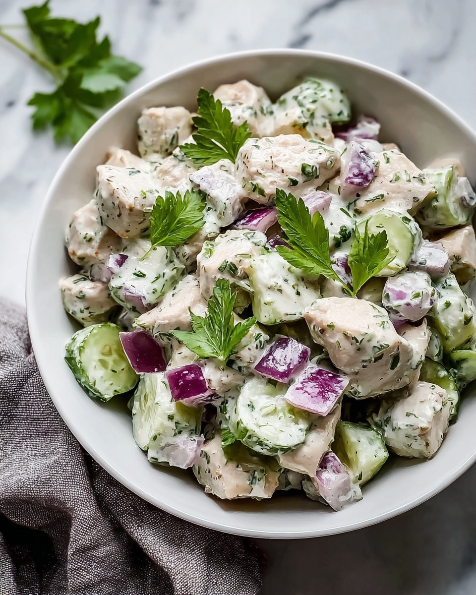 Creamy Herb Chicken Salad Recipe - Recipe Image