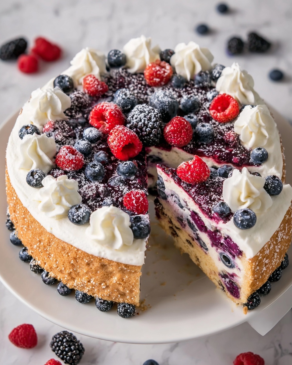 Simple Homemade Berry Cake Recipe - Recipe Image
