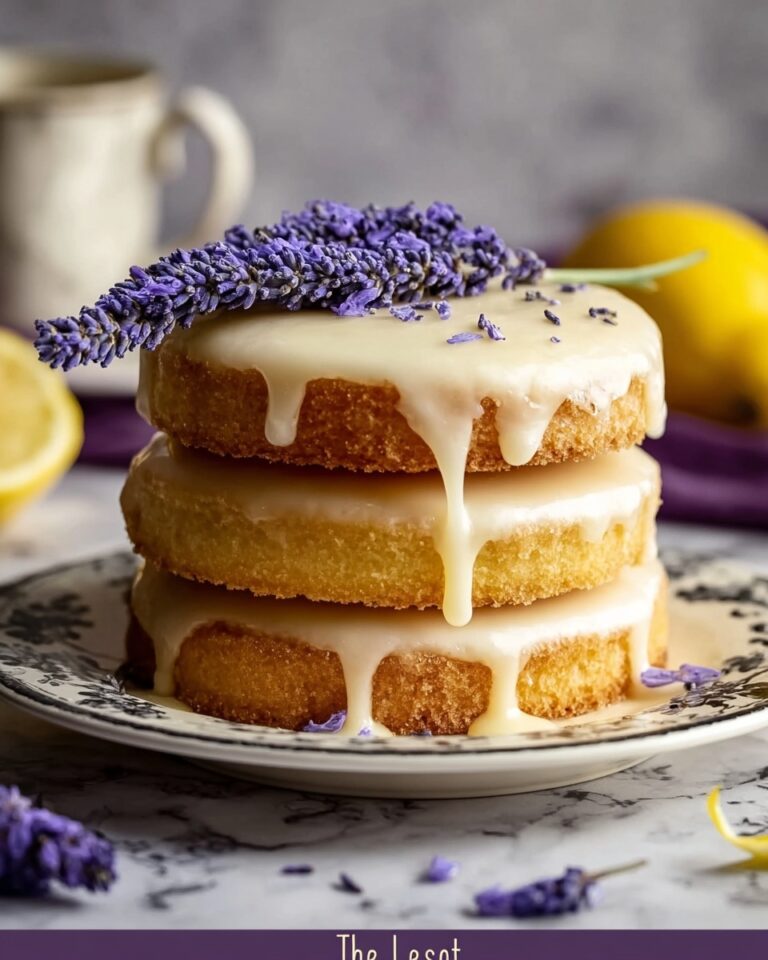Iced Lemon Lavender Shortbread Cookies Recipe