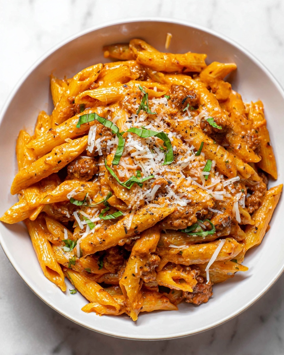 Penne alla Vodka With Sausage Recipe - Recipe Image