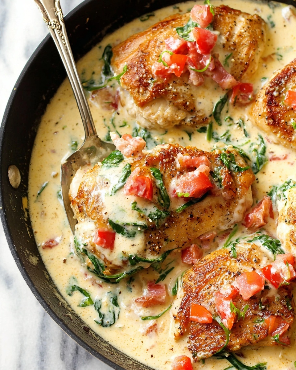 Creamy Tomato Basil Chicken Recipe - Recipe Image
