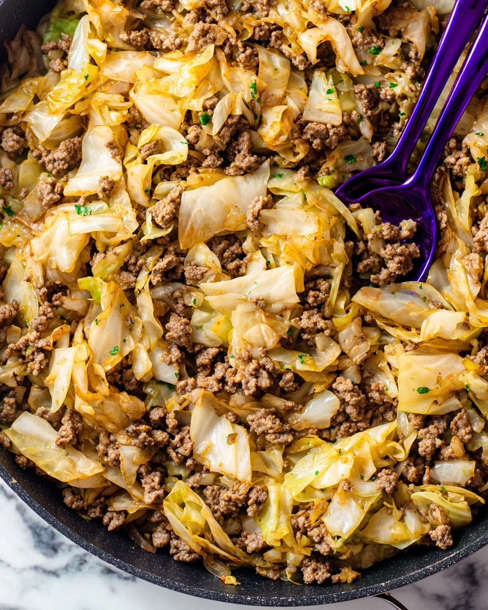 Ground Beef and Cabbage Skillet Recipe - Recipe Image