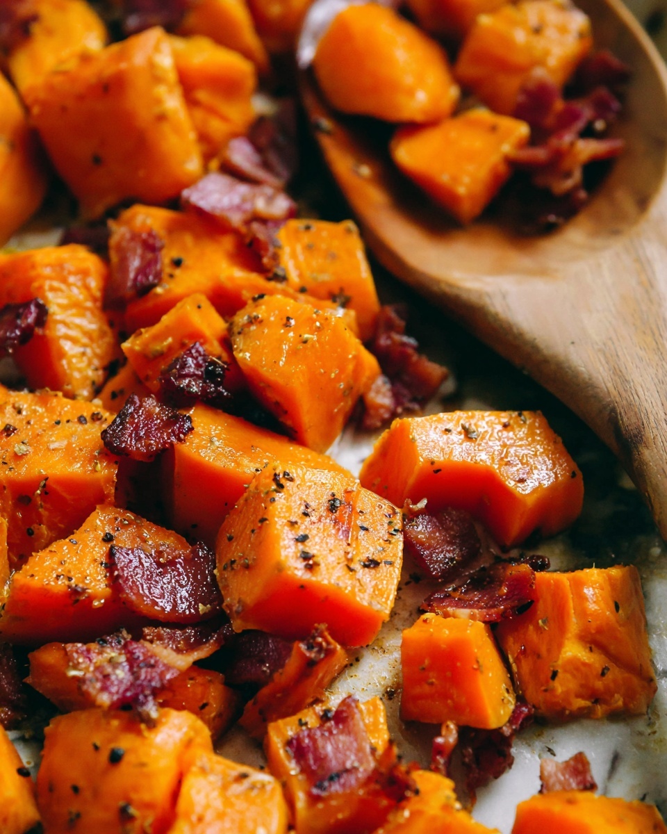 Roasted Sweet Potatoes and Bacon Recipe - Recipe Image