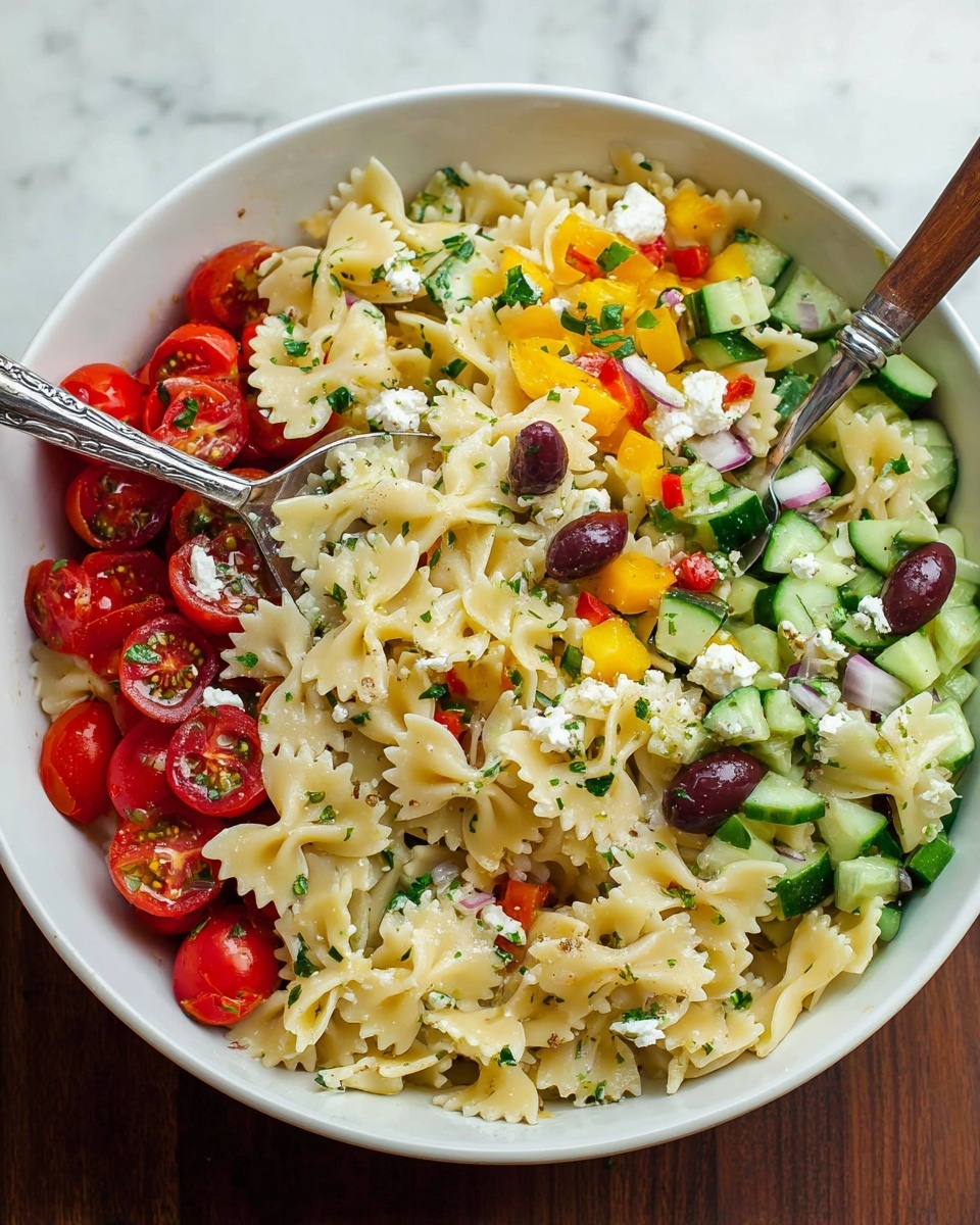 Greek Pasta Salad Recipe - Recipe Image