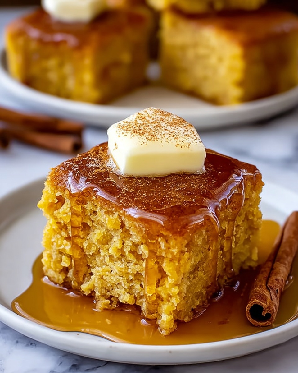 Pumpkin Cornbread with Cinnamon Honey Butter – The Perfect Fall Side Recipe - Recipe Image