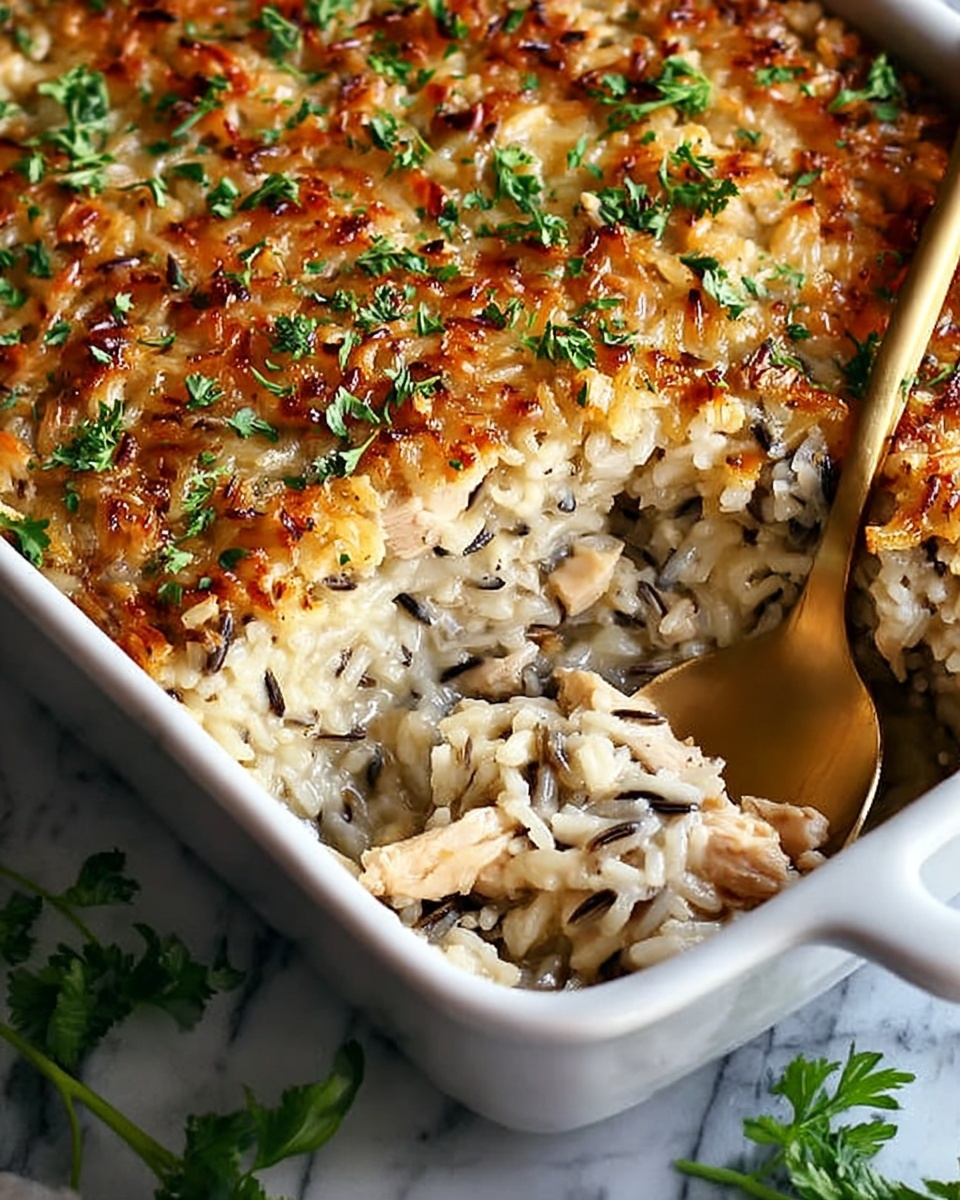 Chicken Wild Rice Casserole Recipe - Recipe Image