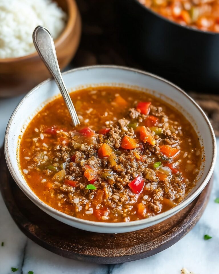 Stuffed Peppers Soup – A Comforting Twist on a Classic Dish Recipe