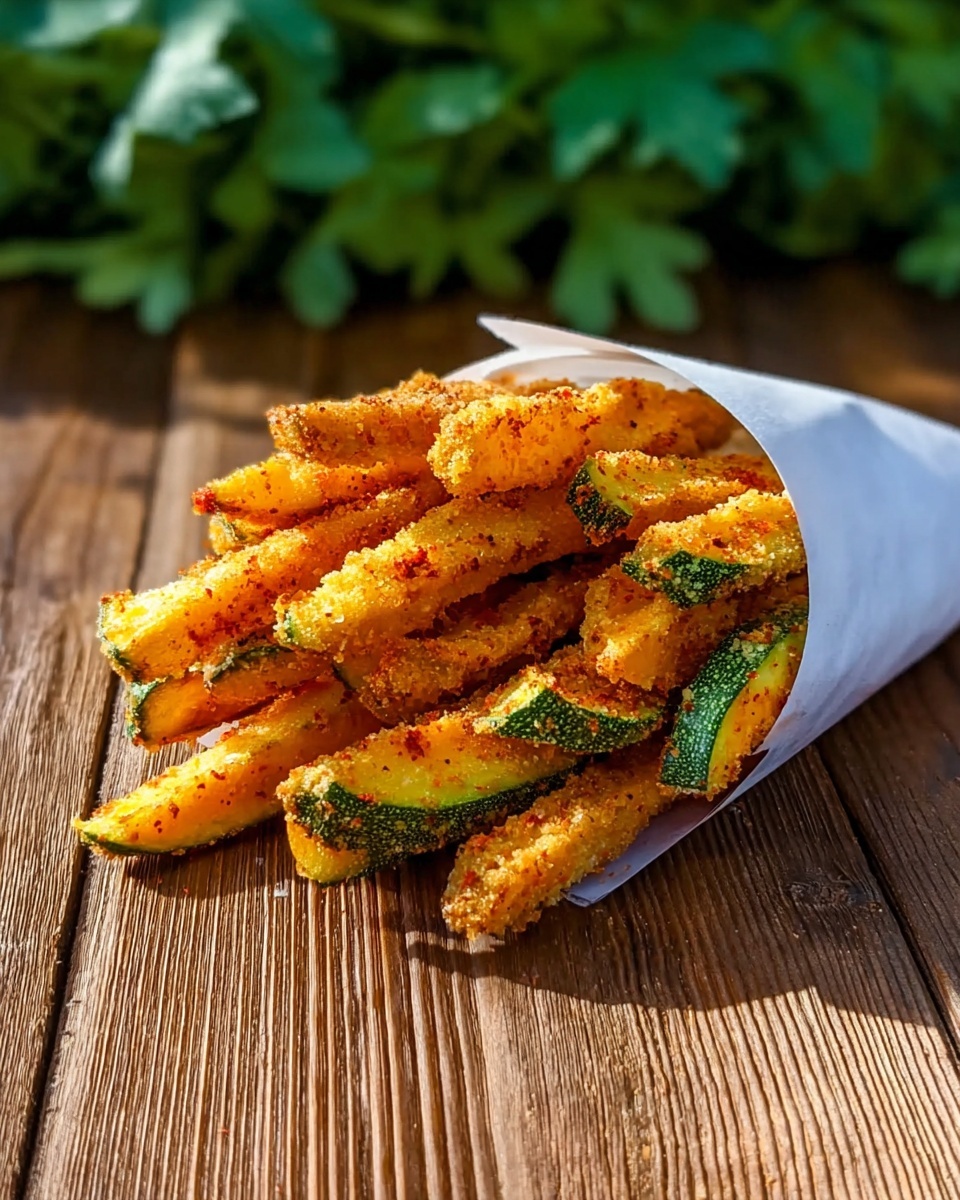 Low Calorie Air Fryer Zucchini Fries Recipe - Recipe Image