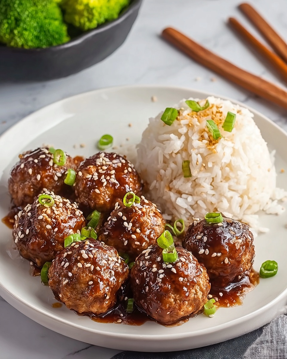 Korean Meatballs with Sweet & Spicy BBQ Flavor Recipe - Recipe Image