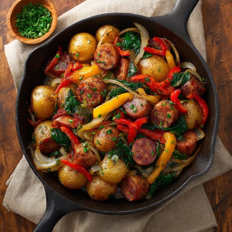 Smoky Sausage & Potatoes Skillet Recipe