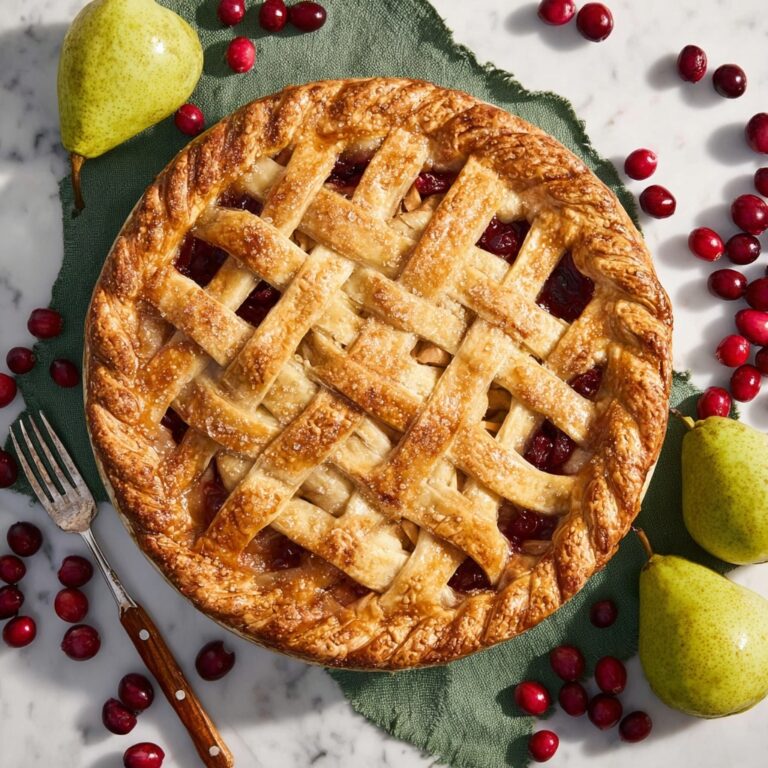Cranberry Pear Pie Recipe