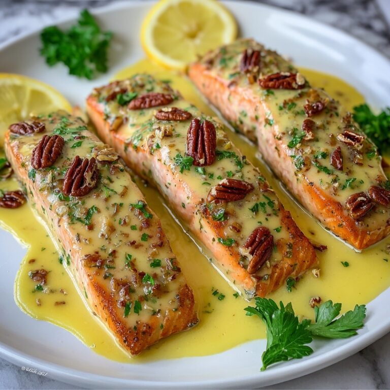 Baked Dijon Salmon with Pecans and Parsley Recipe