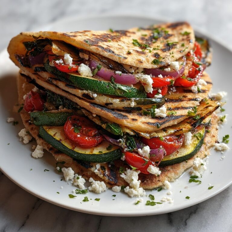 Grilled Mediterranean Veggie Quesadillas Recipe