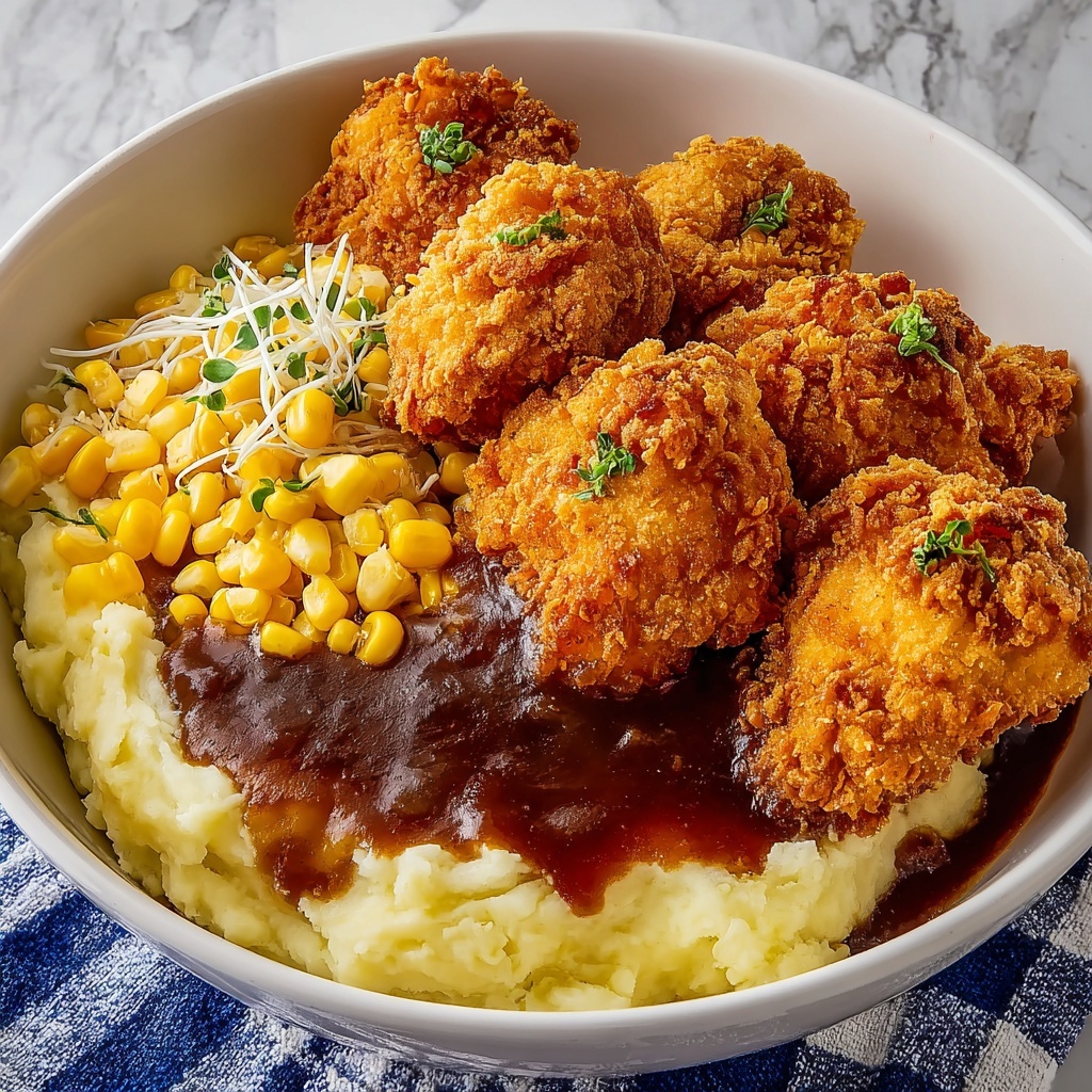 Hearty Southern-Style Crispy KFC Bowls Recipe - Recipe Image