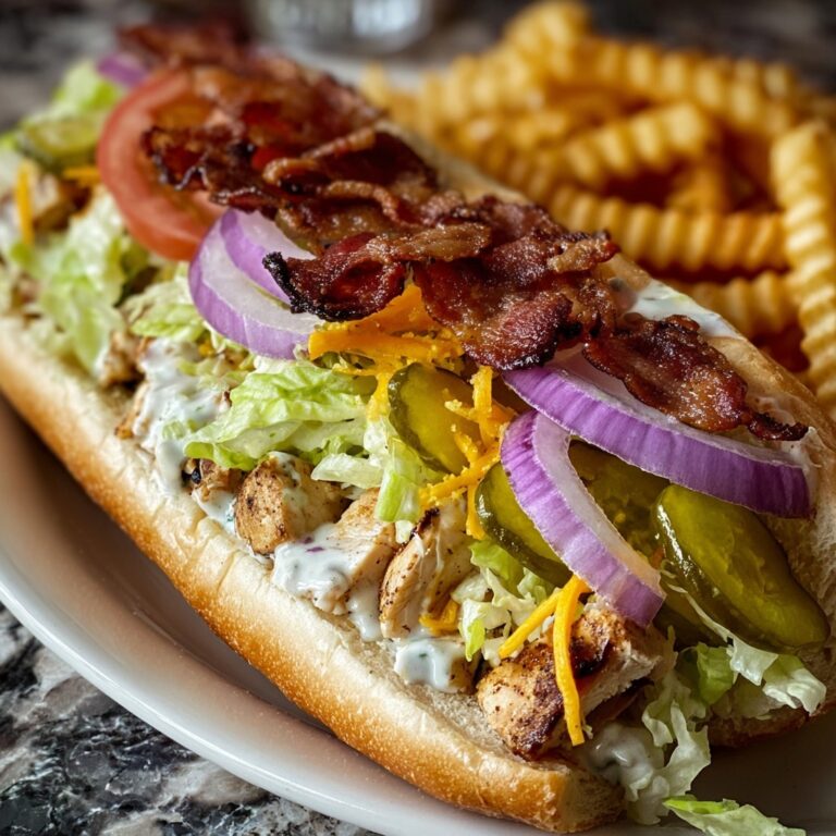 Chopped Chicken Bacon Ranch Sub Recipe