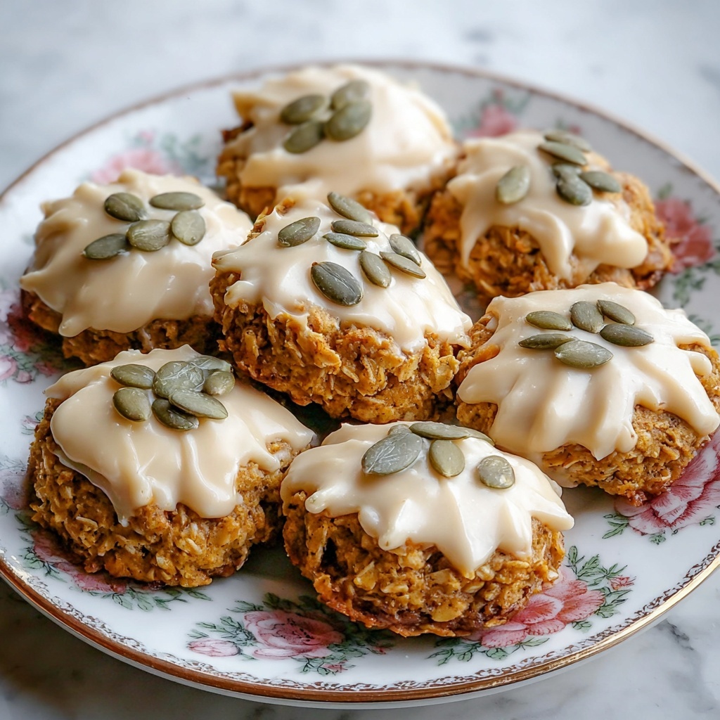 Pumpkin Oatmeal Cookies with Maple Frosting Recipe - Recipe Image