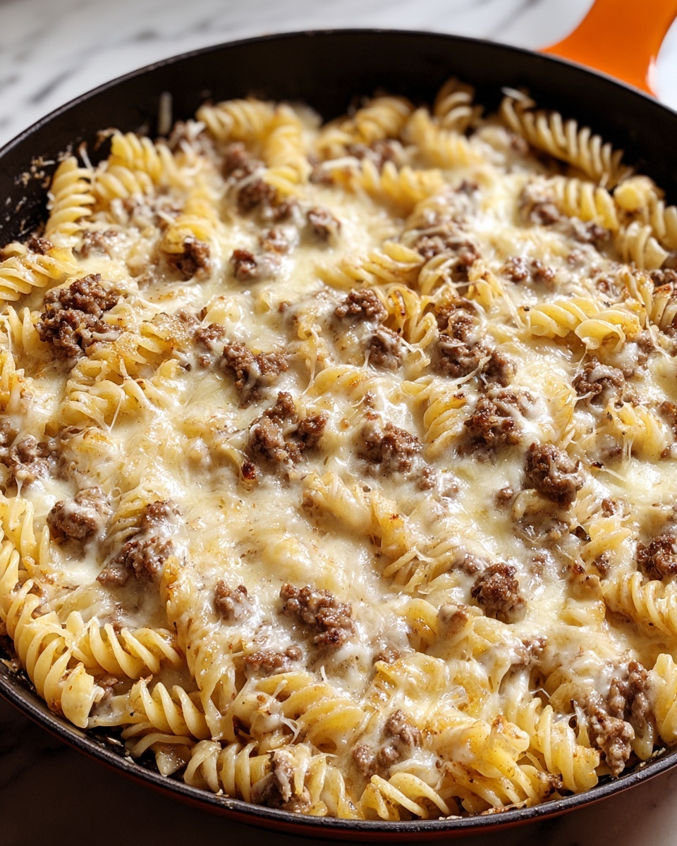 Cheesy Ground Beef Pasta Skillet: A One-Pan Comfort Food Classic Recipe - Recipe Image