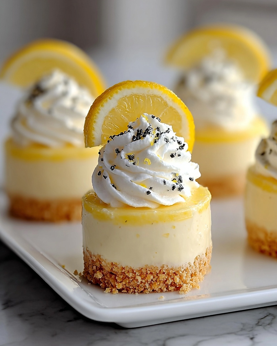 Mini Lemon Cheesecake Bites Recipe - Recipe Image