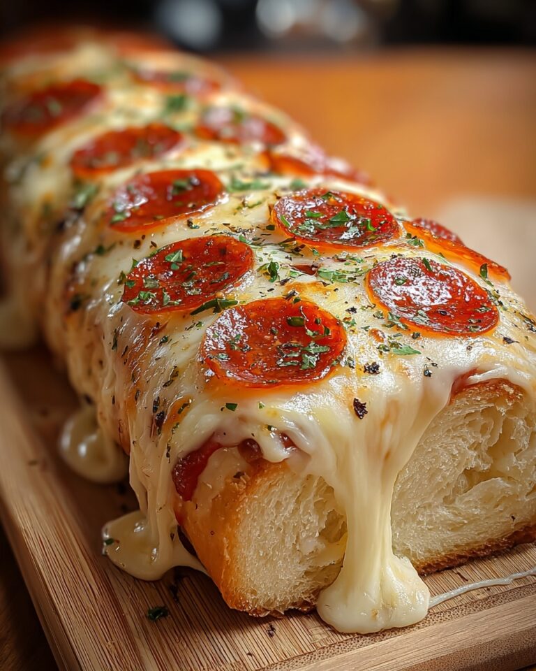 Cheesy Pepperoni Stromboli Recipe