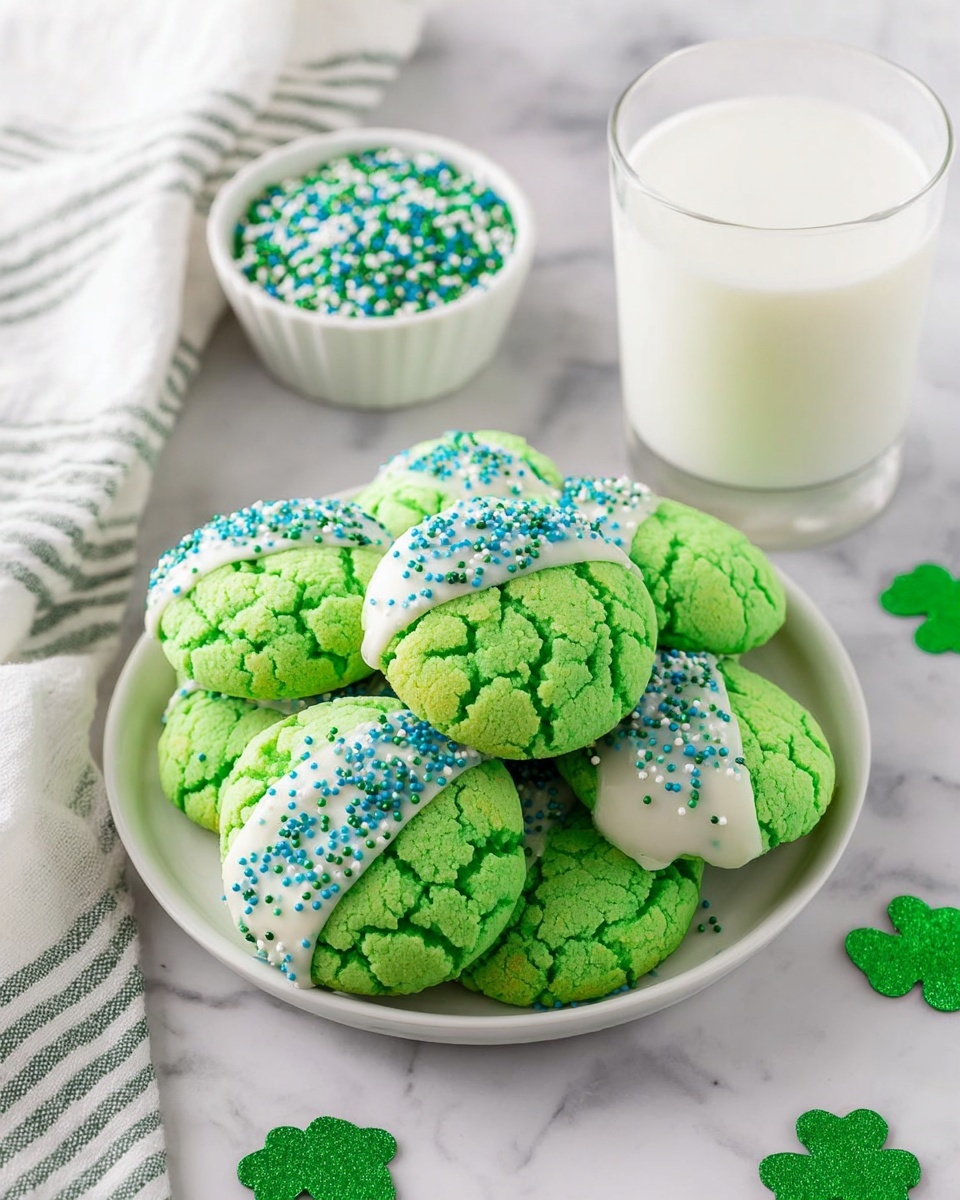 St. Patrick’s Day Cake Mix Cookies Recipe - Recipe Image